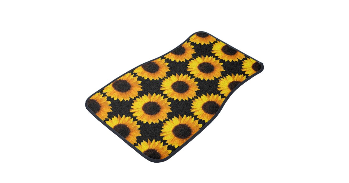 Sunflower Car Mats Zazzle