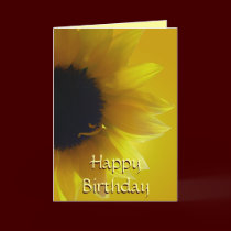 Sunflower Card Yellow Flower Birthday Cards cards