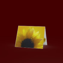 Sunflower Card Yellow Flower Greeting Card cards