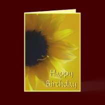 Sunflower Card Yellow Flower Greeting Card cards