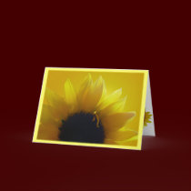 Sunflower Card Yellow Flower Greeting Card cards