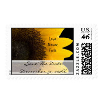 Sunflower Christian Wedding Save the Date postage