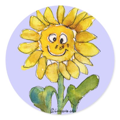 Sunflower Clipart Sticker 3 by zooogle
