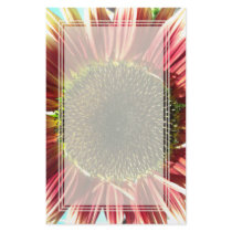 Sunflower Closeup Blank Stationery by wingedturtle Sunflower Closeup Blank Stationery