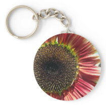 Sunflower Closeup Keychain