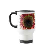 Sunflower Closeup Travel Mugs