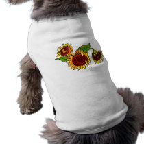 Sunflower Cluster pet clothing by bonfirenature Sunflower Cluster pet clothing