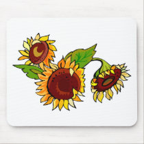 Sunflower Cluster mousepads