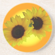 Sunflower Coasters Cheerful Yellow Flower Gifts coasters