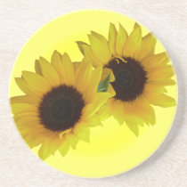 Sunflower Coasters Cheerful Yellow Flower Gifts coasters