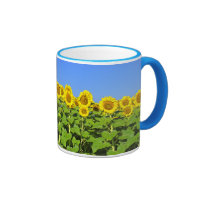 Sunflower Coffee Cup Ringer Coffee Mug