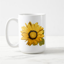 Sunflower coffee mug
