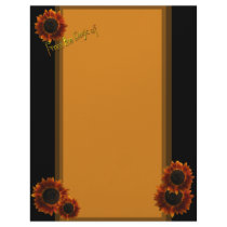 Sunflower Collage (Customizable) Letterhead Design