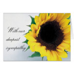 Sunflower Condolence Card