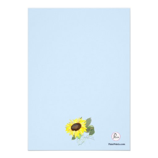 Sunflower Corner Invitation