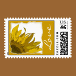 Sunflower Corner Love Postage Stamp
