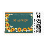 Sunflower Daisy RSVP Postage Stamp