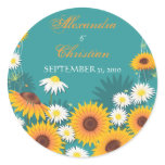 Sunflower Daisy Save The Date Wedding Announcement