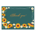 Sunflower & Daisy Thank You Tag