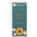 Sunflower & Daisy Wedding Announcement