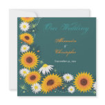 Sunflower & Daisy Wedding Announcement
