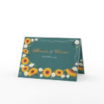 Sunflower & Daisy Wedding Invitation Announcement Card