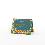 Sunflower & Daisy Wedding Invitation RSVP