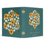Sunflower & Daisy Wedding Planner Album Binder