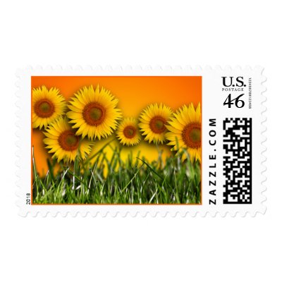 Sunflower Dawn Postage Stamp