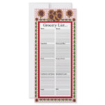 Sunflower Design Grocery List Rack Card Template