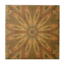 Sunflower Digital Art Ceramic Tile 4.25" size