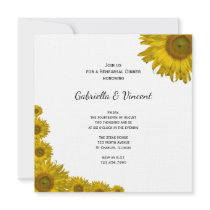 Sunflower Edge Rehearsal Dinner Invitation