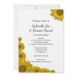 Sunflower Edge Wedding Invitation
