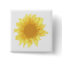Sunflower Elegance Button