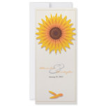 Sunflower Elegant Wedding Invitation Announcement