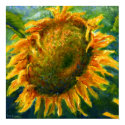 Sunflower Face posters