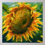 Sunflower Face posters