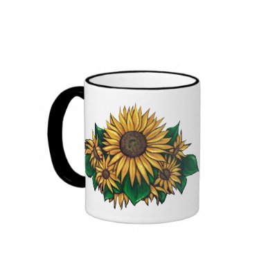 Sunflower Fairy with Sunflowers Mug