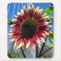 Sunflower Fence Mousepad