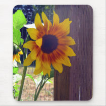 Sunflower Fencepost Mousepad