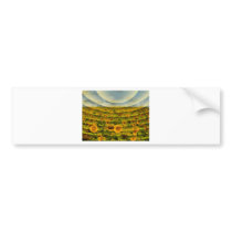 Sunflower Field Image Bumper Stickers