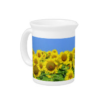 Sunflower Fields Beverage Pitcher
