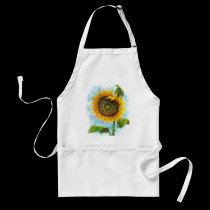 Sunflower Flora Painting - Multi aprons
