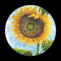 Sunflower Flora Painting - Multi magnets