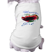 "Sunflower Flower Girl" Doggie Tee pet clothing