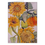 Sunflower Flower Note Card cards