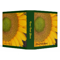 Sunflower Flower Photo Personalized  Avery Binder