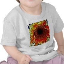 Sunflower Fractal Tee Shirt