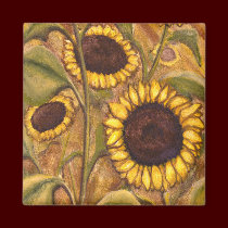 Sunflower Fridge Magnet Cheerful Yellow Gifts magnets