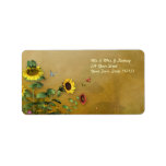 Sunflower Garden 2 Custom Address Label